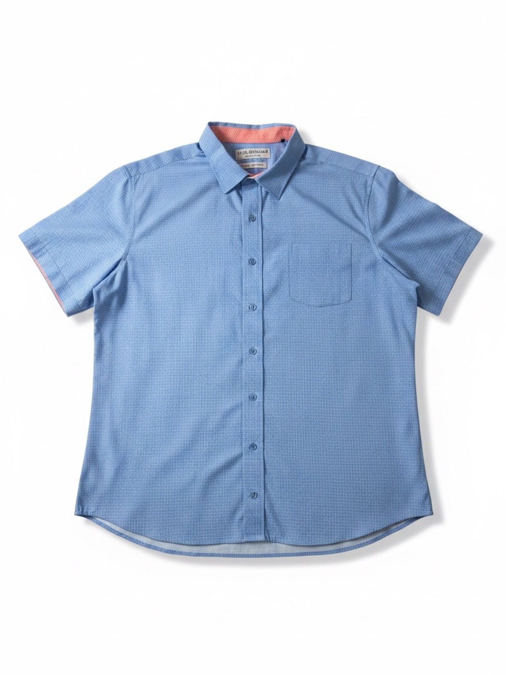 2/$15 Men's Casual Light Blue Short-Sleeve Button-Down Shirt Size XL